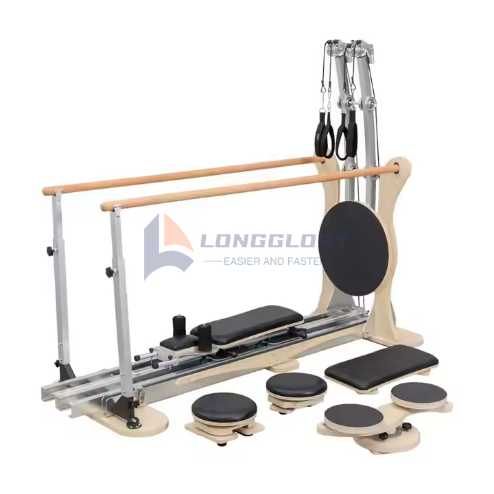 Menara Pulley Aluminium Pilates dengan papan lompat